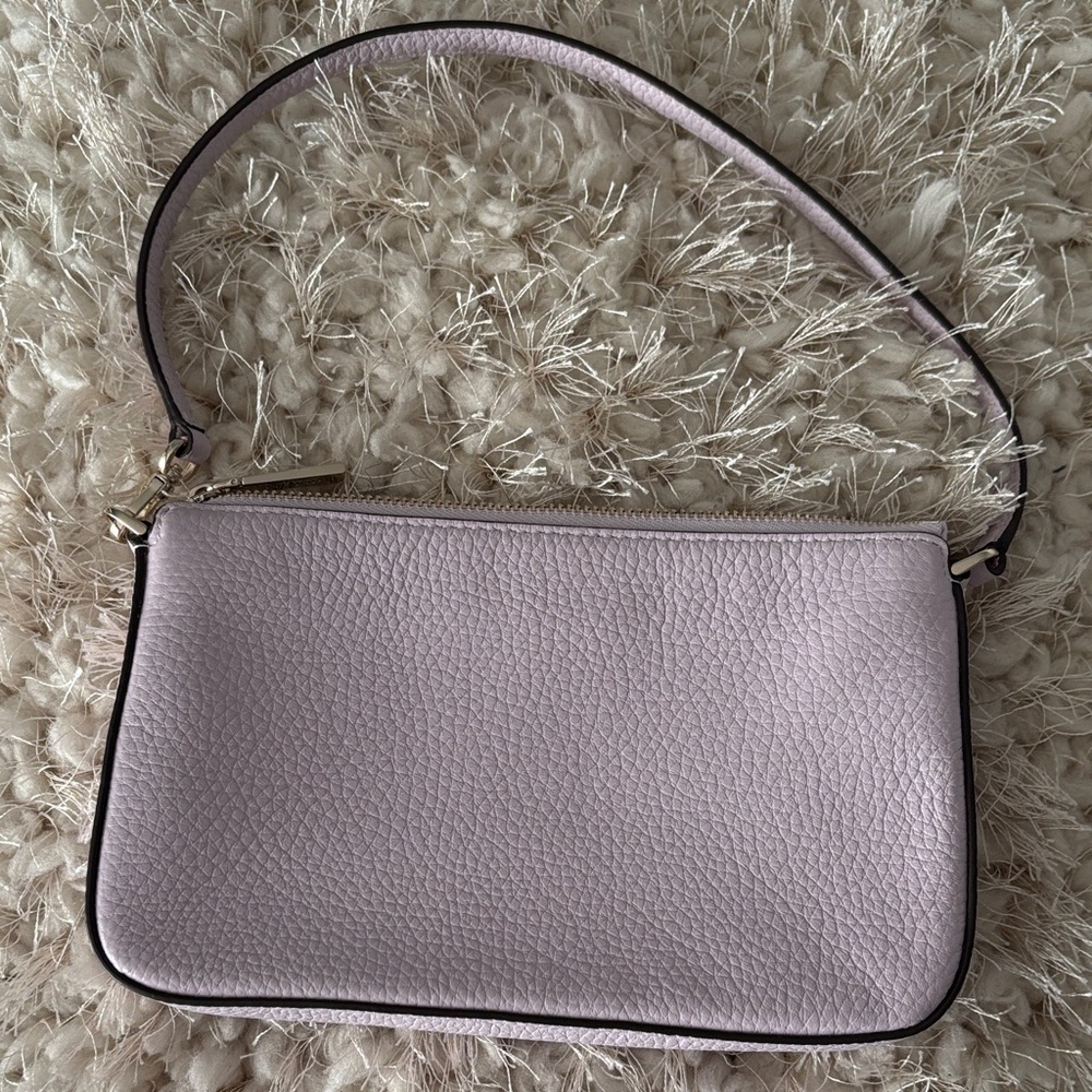 kate spade lavender pebbled leather shoulder bag - Picture 2 of 7